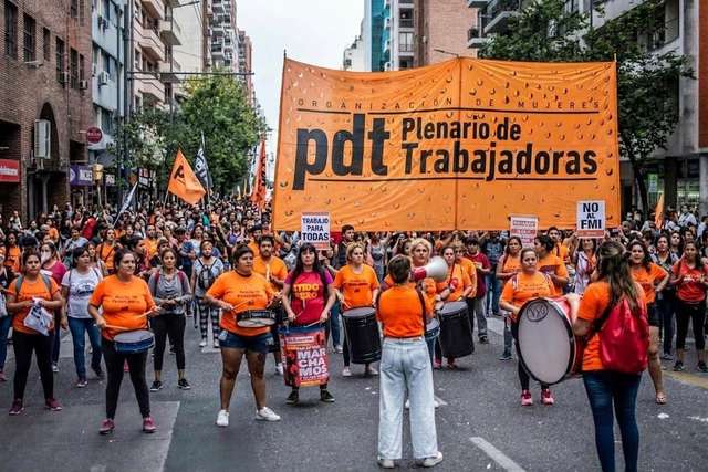 “¡Fuera Milei!”, la consigna del acto del Plenario de Trabajadoras en el encuentro de mujeres y diversidades