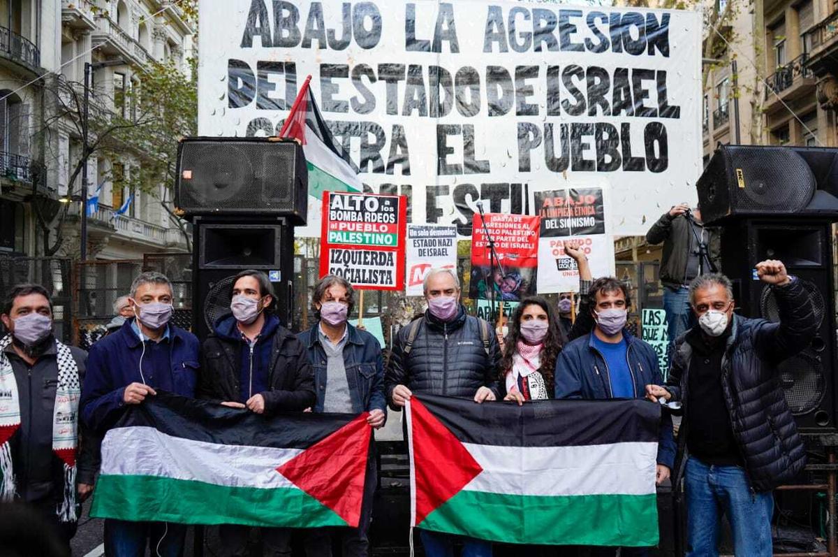 Palestina Libre frente de izquierda acto embajada israel Palestina Libre frente de izquierda acto embajada israel