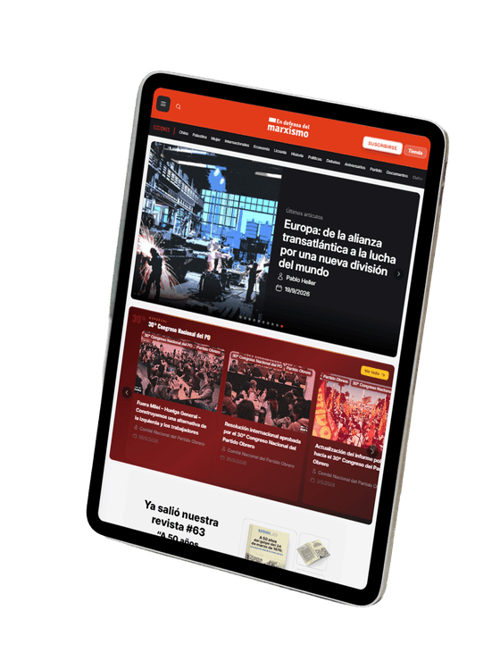 Mockup de la revista teórica en tablet